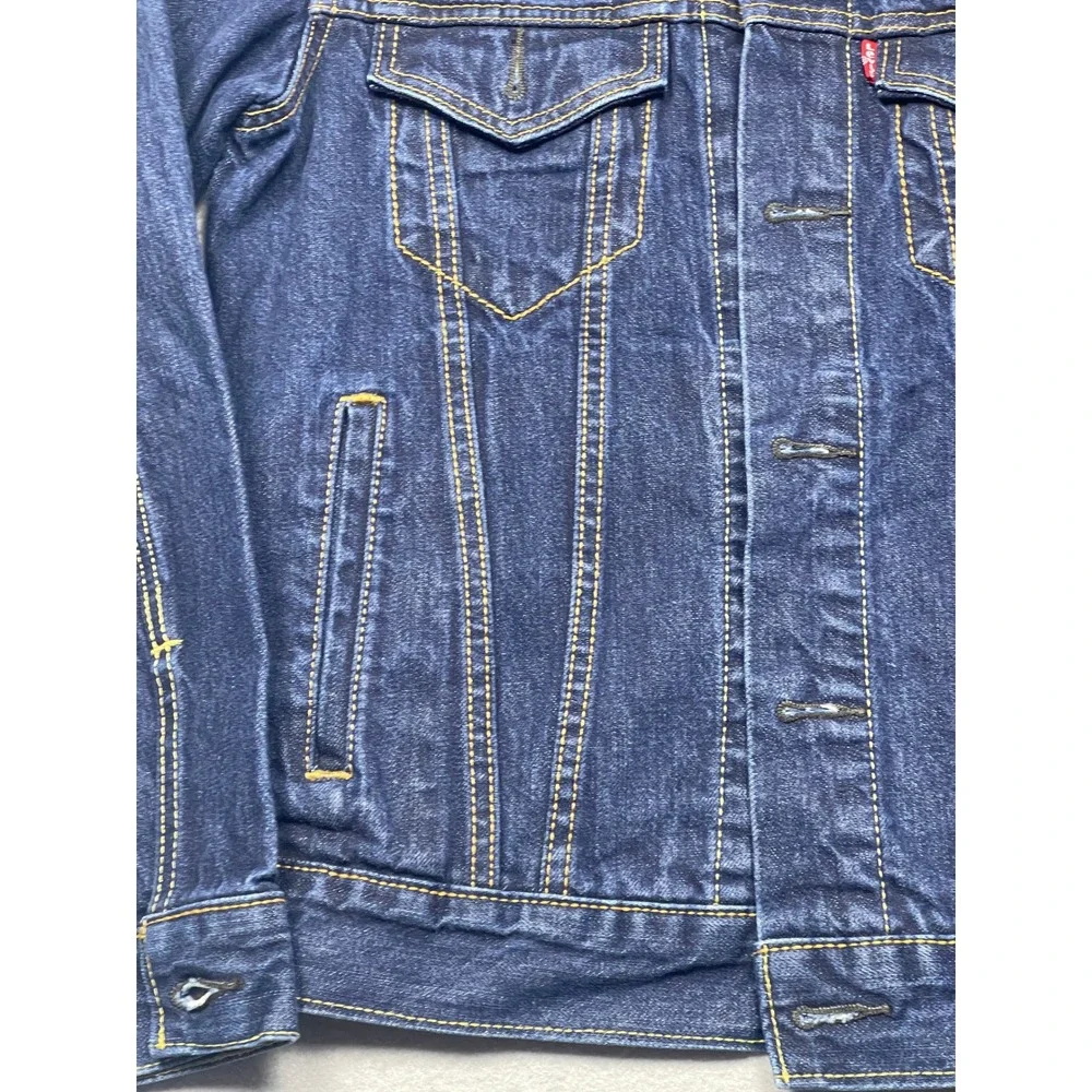 Levi's Trucker Jacket Denim Dark Blue Small Mens